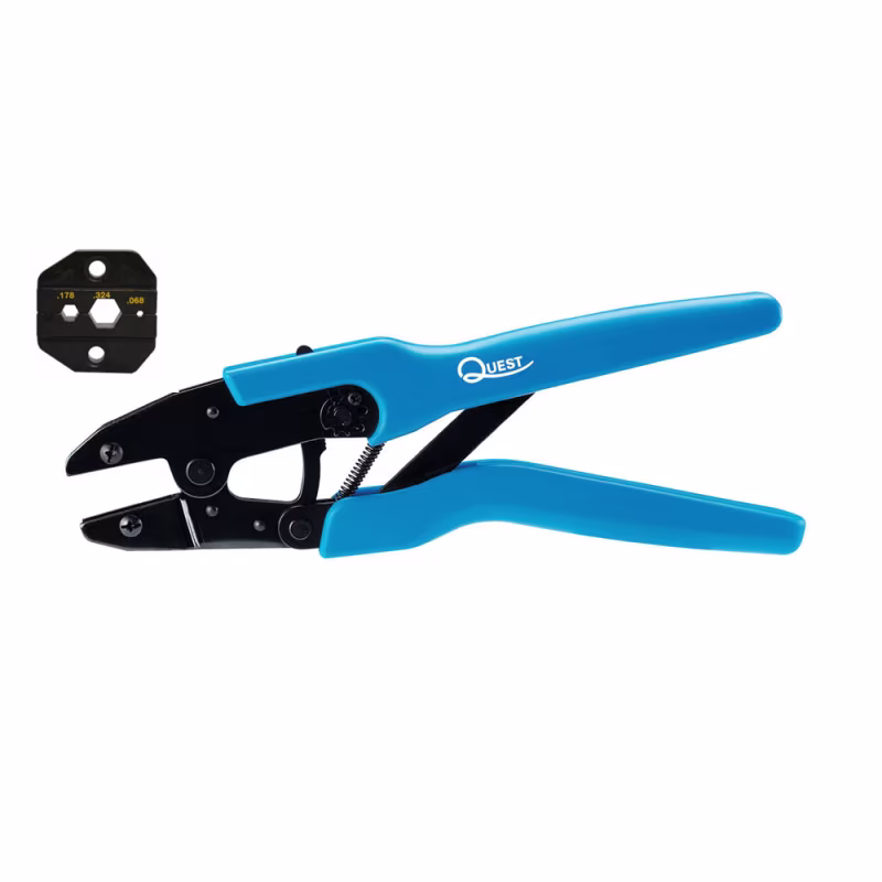 TRF-3045 HERRAMIENTA CRIMP P/COAXIAL RG6 9" .324/.178/.068 QUEST