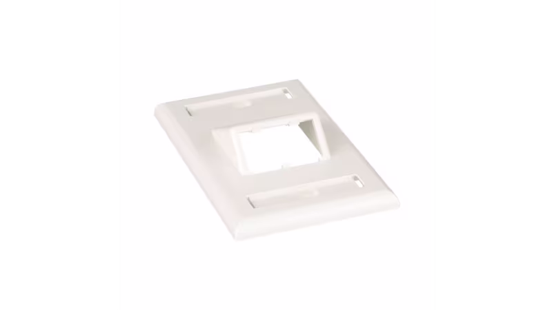 CFPSL2IWY PLACA ANGULADA P/2 DADOS MINICOM, BLANCO HUESO,CLASSIC PANDUIT