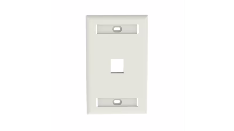 NK1FIWY PLACA DE UN PTO. P/KEYSTONE BLANCA NETKEY ETIQUETABLE