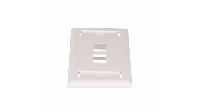 NK2FIWY PLACA DE 2PTOS. P/KEYSTONE BLANCA NETKEY ETIQUETABLE