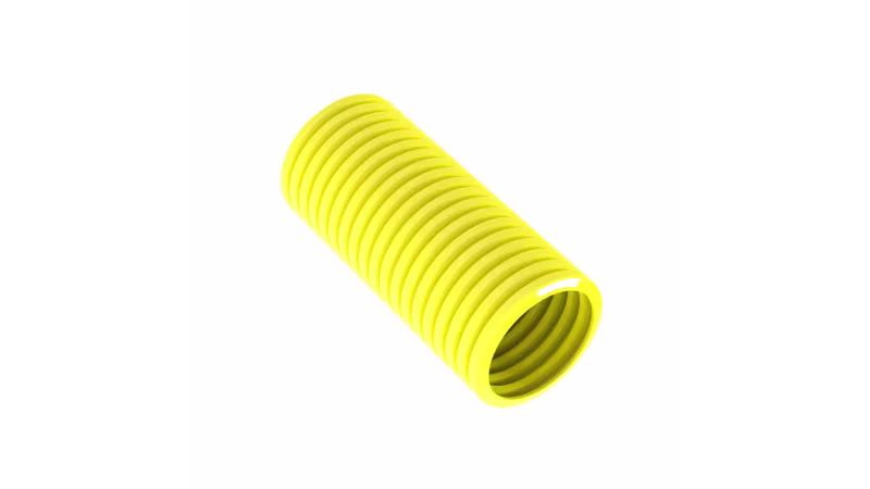 CLT50F-C4 PIE TUBO CORRUGADO CON RANURA 0.50X100 AMARILLO