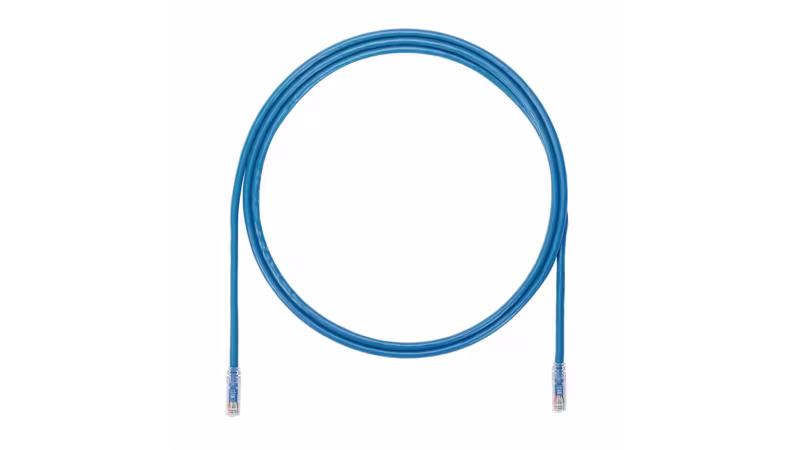 UTP6A7BU PATCH CORD COPPER CATEGORIA 6A, BLUE UTP CABLE 7 FT