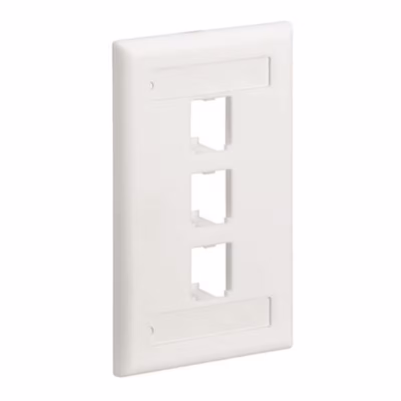 CFPL3IWY PLACA 3PTOS BLANCA PANDUIT CLASSIC