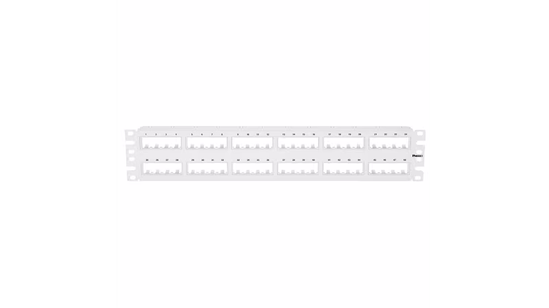 CPP48FMWWH PATCH PANEL MODULAR 48PTS 2U, BLANCO 