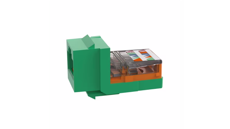 NK5E88MGRY INSERTO TIPO KEYSTONE CAT. 5E VERDE 8P8C