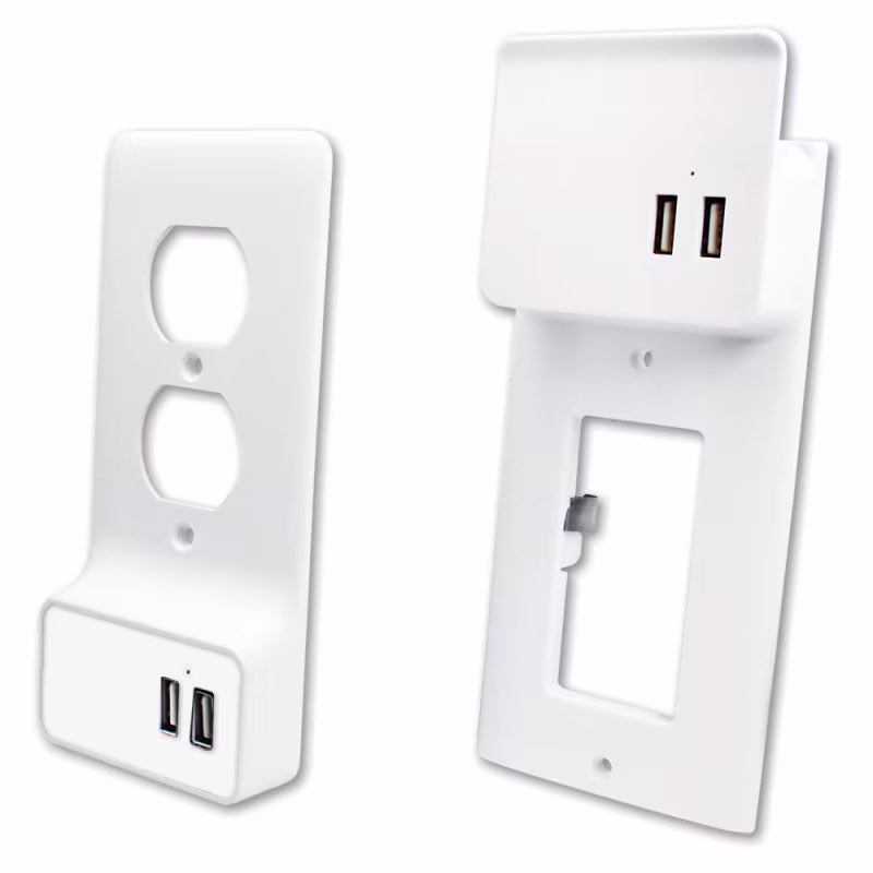 EPD-3028 PLACA DE PARED CON DOBLE CARGADOR USB