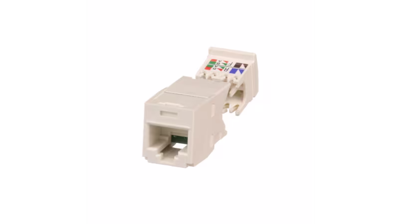 CJ688TGIW INSERTO KEYSTONE JACK CAT6 BLANCO RJ45 TX6 PLUS