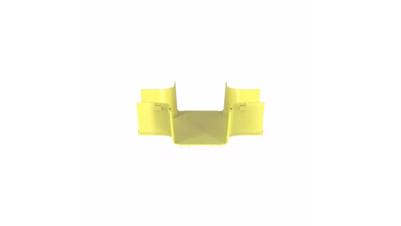 FRFWC6X4LYL Accesorio cruzado FiberRunner� de 4 v�as, 6x4, amarillo