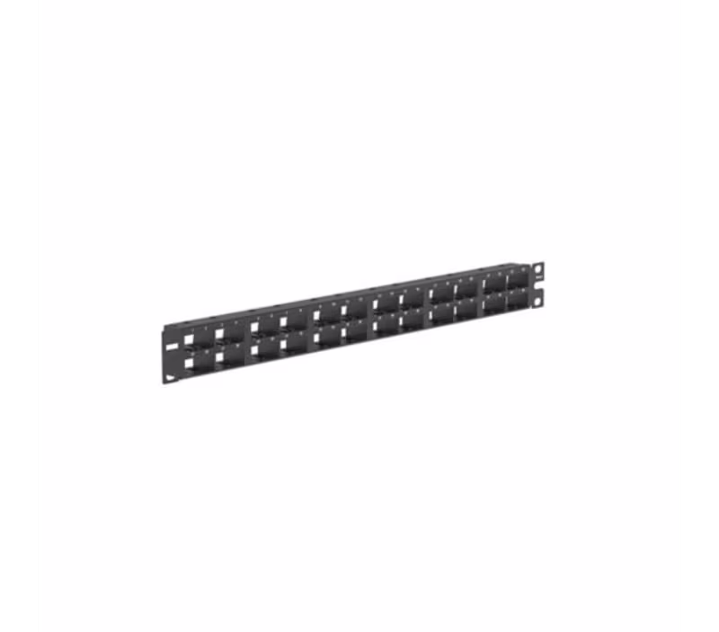 CP48HDBL PANEL MODULAR 48 PUERTOS NEGRO C/BLINDAJE