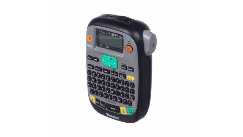 MP75 IMPRESORA PORTATIL DE ETIQUETAS POR TRANSFERENCIA TÉRMICA C/TECLADO Y PANTALLA, PANDUIT
