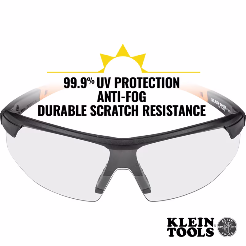 KLEIN 60159 Gafas Seguridad, Lentes Policarbonato Claro