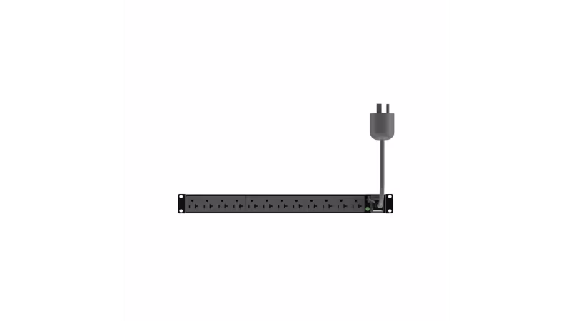 P12B19M PDU multitomas montaje en rack horizontal  20Amp 120VAC 12 tomas Nema 5-20R 