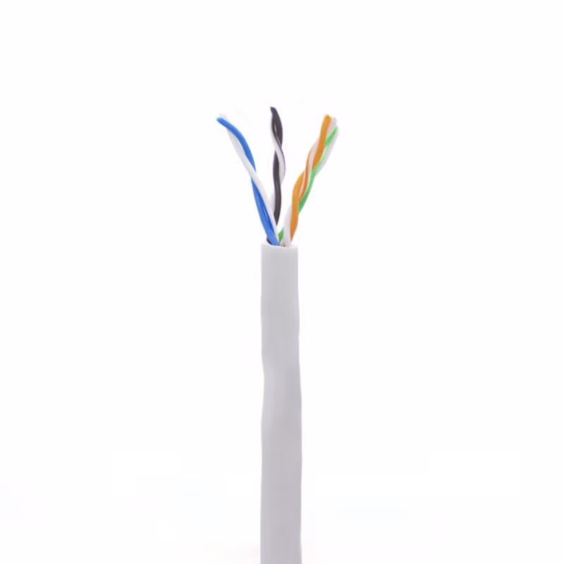 UTP-5009LA CABLE UTP CAT5E 4 PARES 24 AWG SOLIDO COLOR GRIS (LA888071711101), CATCOM