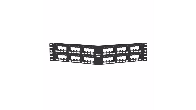 CPPA48FMWBLY PANEL MODULAR ANGULADO DE 48 PTOS.2RU, DESCARGADO