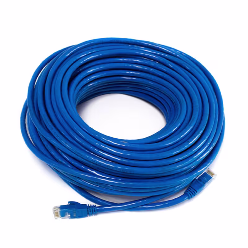PC6-2100 PATCH CORD CAT6 100FT COLOR AZUL C/BOTA TERMORMOLDEADA, CATCOM