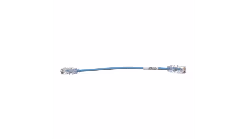 UTP28SP8INBU PATCH CORD DIAMETRO RED. 0.6FT AZUL CAT. 6