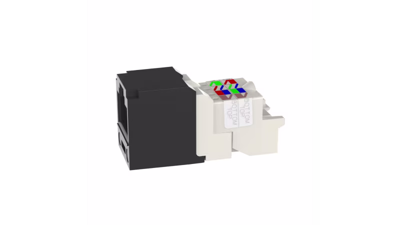 CJ688TPBL INSERTO KEYSTONE JACK NEGRO, CAT6, 8 HILOS, UTP