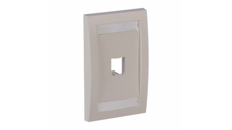 CFPE1IWY Placa 1 puerto verticales acepta two Mini-Com Módul