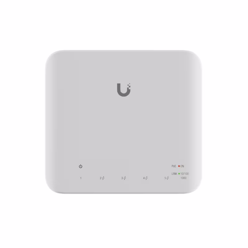 USW-Flex SWITCH USW-FLEX  5 PUERTOS 10/100/1000Mbps ADMINISTRABLE +POE, UBIQUITI