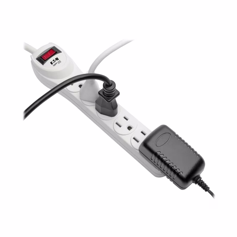 TLP602 Regleta multitomas con supresor de picos 6 salidas Nema5-15R, cordón de 0.60M