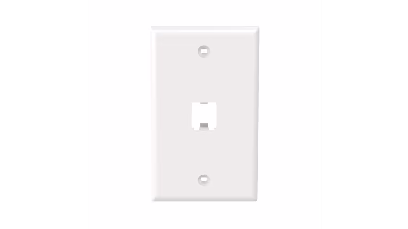 CFP1WH PLACA FRONTAL PLASTICA 1 PUERTO CLASSIC BLANCA