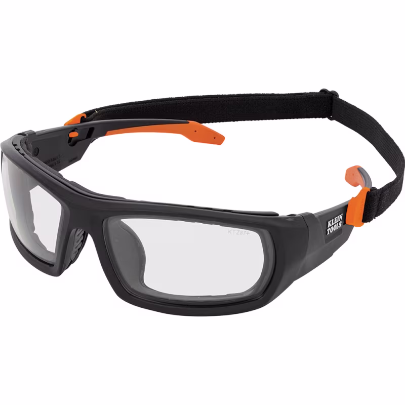 Gafas Seguridad KLEIN 60538 con junta perimetral, uso dual industrial.