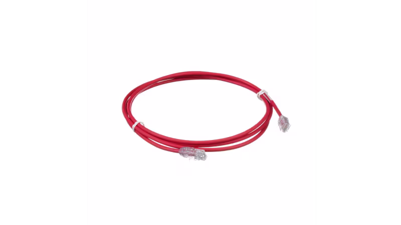 UTP28X7RD PATCH CORD UTP 6A 7FT ROJO ULTRADELGADO