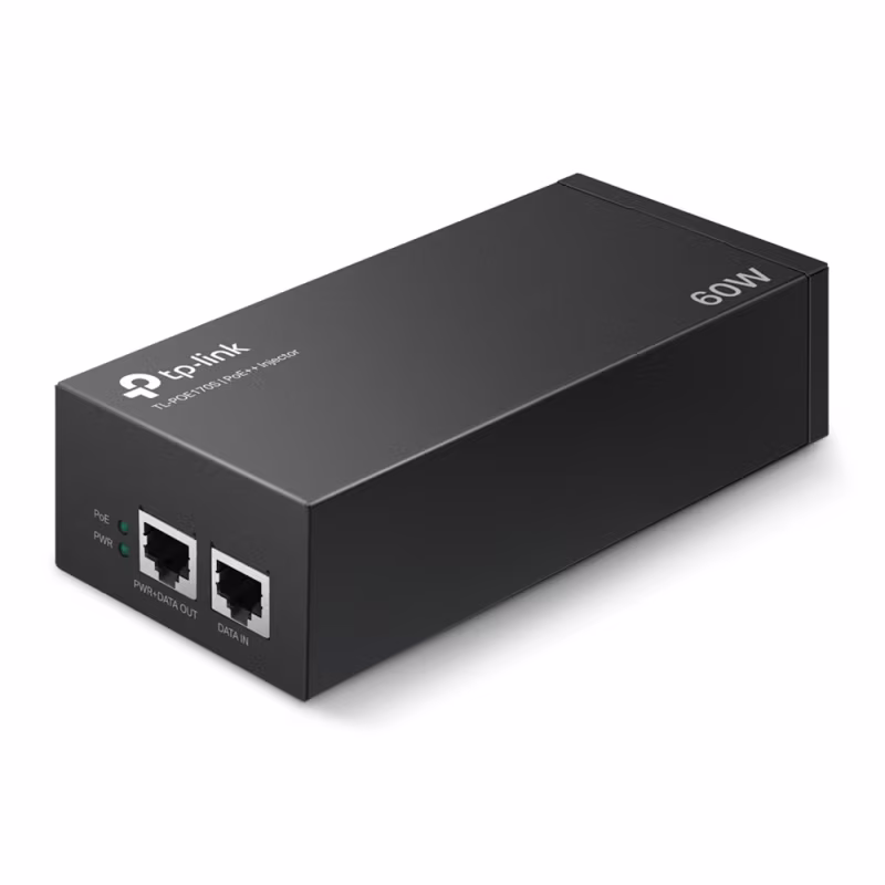 TL-PoE170S Inyector  PoE+ 2 Puertos GB, compatible  IEEE802.3af-at-bt (tipo 3), suministra hasta 60 W