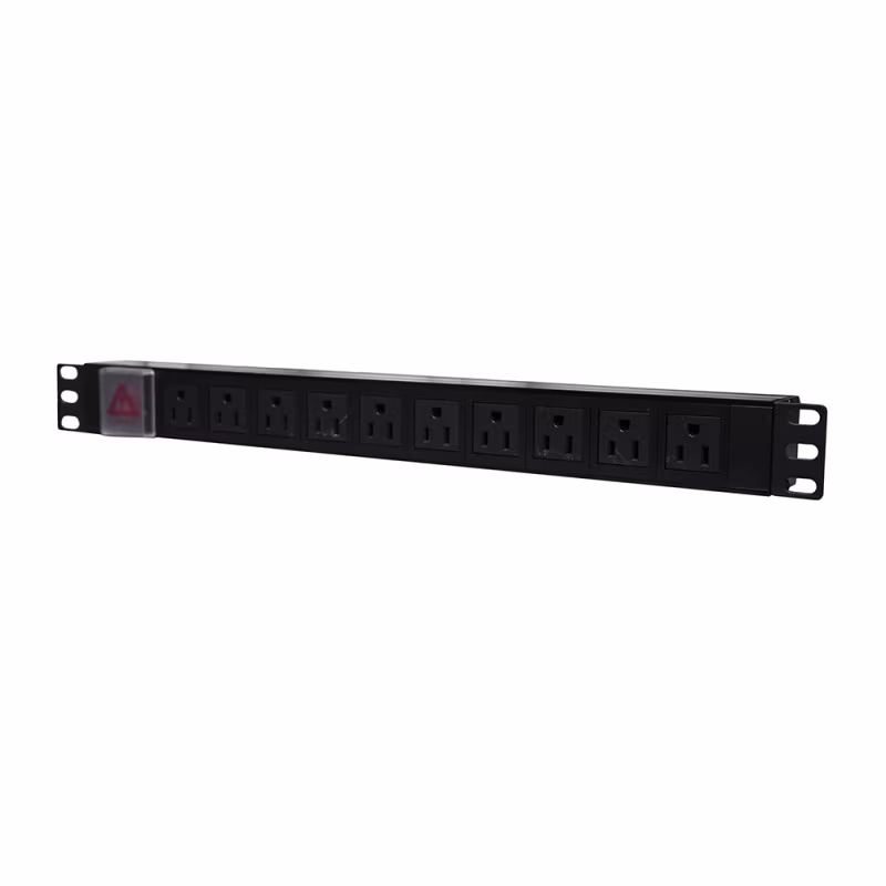 HPS-E10P PDU RACKEABLE HORIZONTAL 120V/15A (10) 5-15P 1RU, CATCOM