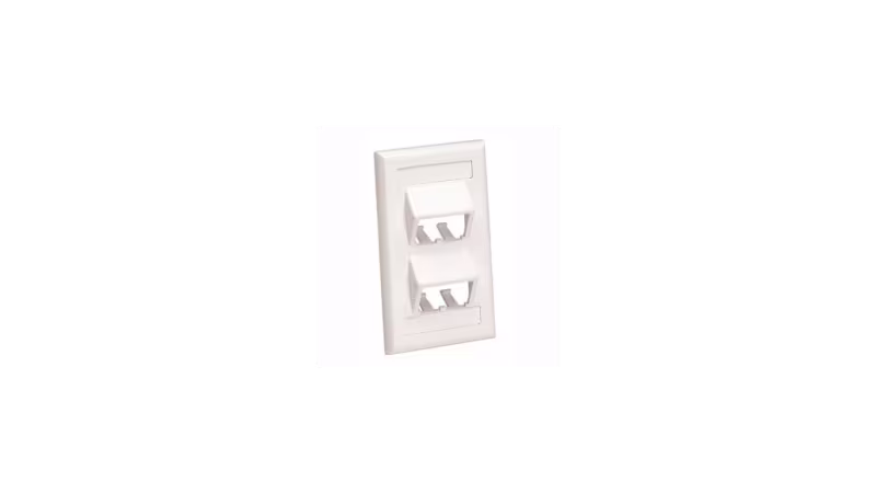 CFPSL4IWY PLACA ANGULADA P/4 DADOS MINICOM, BLANCA,CLASSIC