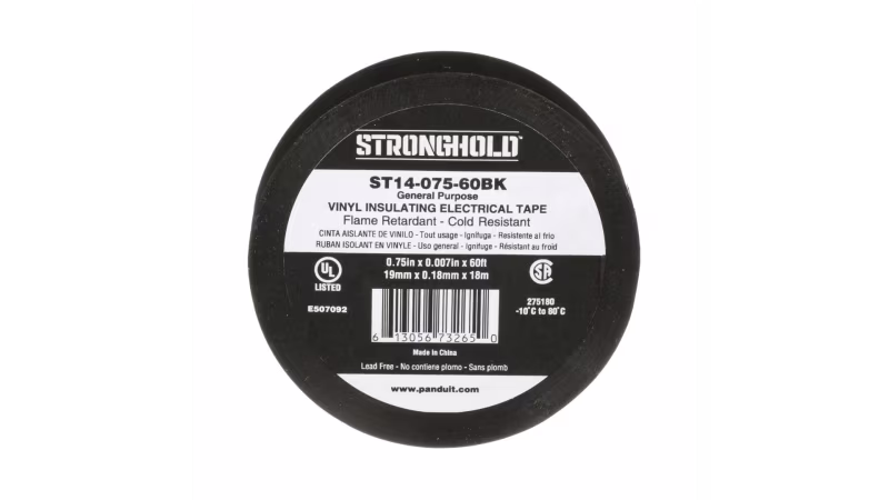 ST14-075-60BK CINTA DE AISLAR ELECTRICA PVC 75"x 60'x .007” COLOR NEGRO