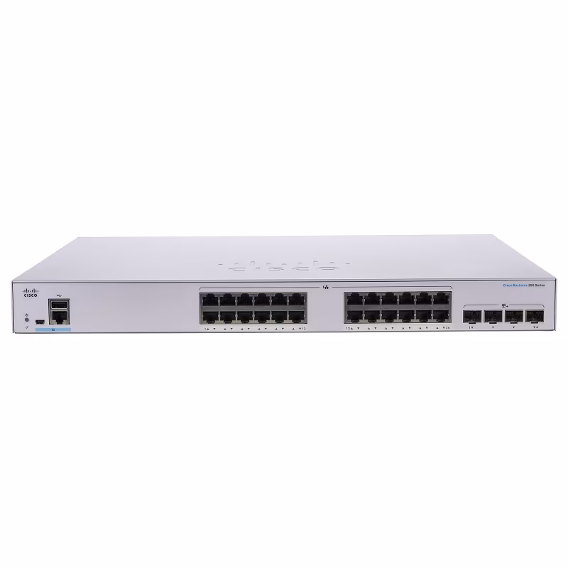 CBS250-24T-4G-NA SWITCH 24 PUERTOS 10/100/1000Mbps ADMINISTRABLE 4x1G SFP, CISCO
