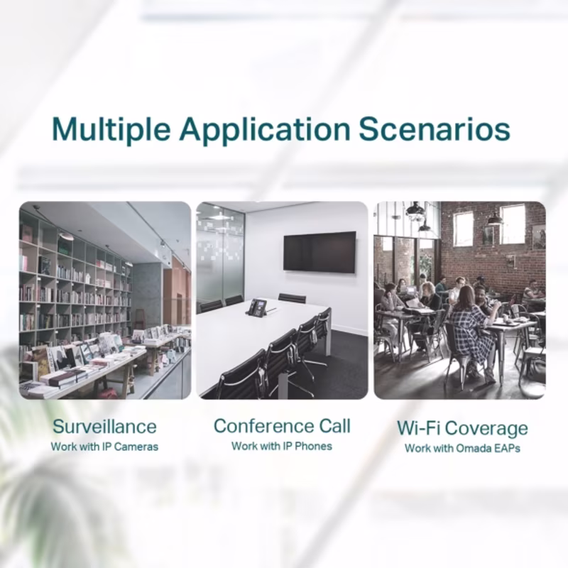 SF1005P SWITCH 5 PUERTOS 10/100 Mbps, 4 pts PoE, NO ADMINISTRABLE