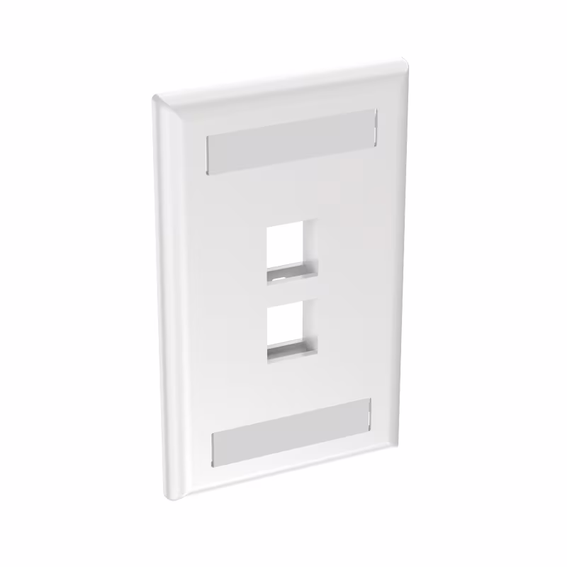 NK2FWHY PLACA DE 2 PTS P/KEYSTONE BLANCO PURO NETKEY ETIQUET