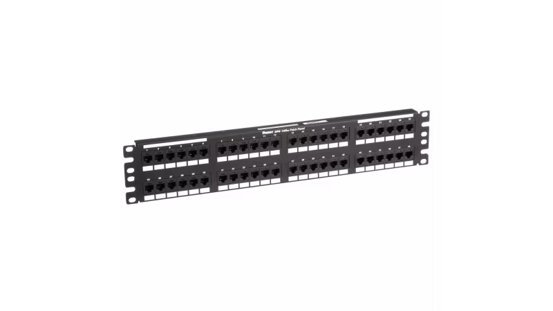 DP486X88TGY PATCH PANEL 48 PTS CAT 6A PLANO 2RU