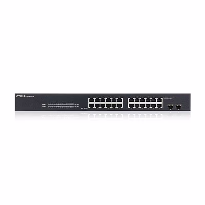 GS1900-24 SWITCH 24 PTS 10/100/1000 + 2SFP ADMIN. P/RACK 