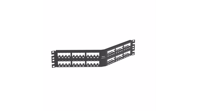 CPA48BLY PANEL MODULAR ANGULADO DE 48 PTOS NEGRO DESCARGADO