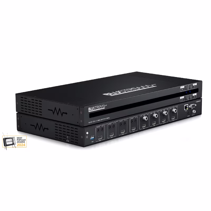 Matriz HDMI 2.0 4x4 4K 18Gbps | Audio Breakout EDID | BLS-CMX44CS