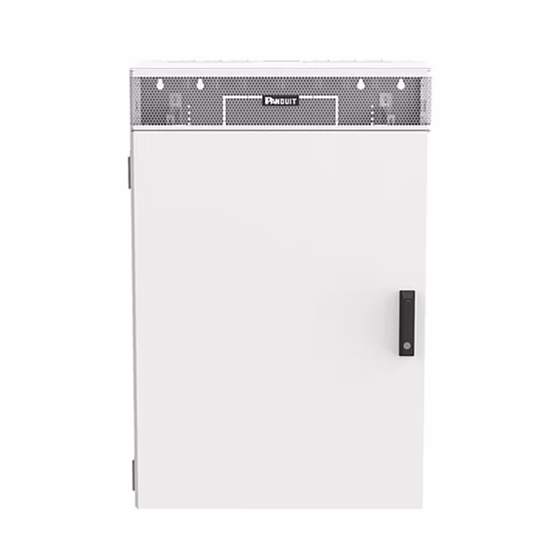 WME6WH VERTICAL WALL MOUNT ENCLOSURE, 6 RU ACTIVE, 6 RU PASSIVE, WITHE