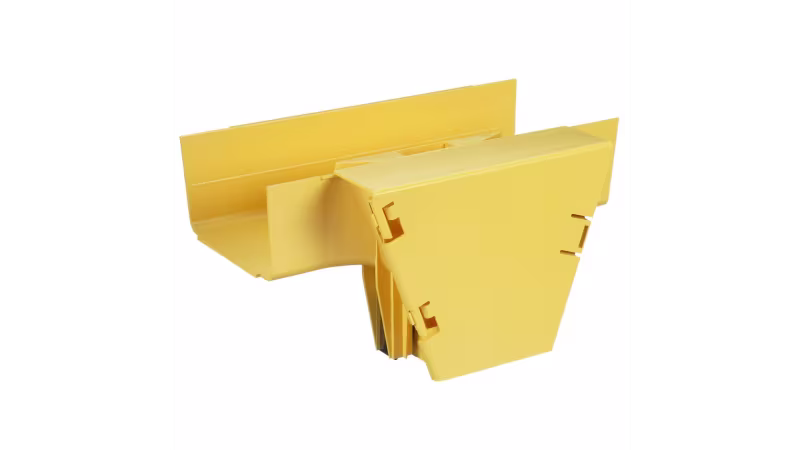 FRVT6X4LYL TEE VERTICAL PARA FIBER RUNNER 6X4 90° AMARILLA