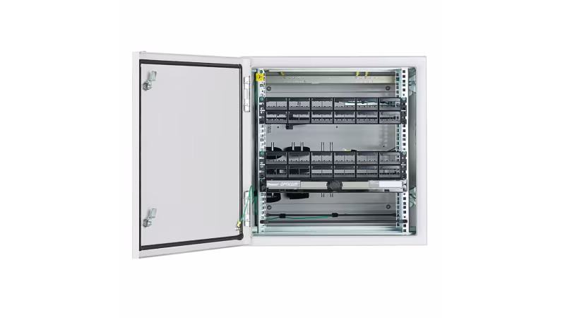 ZDF242430 GABINETE  INDUSTRIAL 12RU COLOR GRIS PRECONFIGURADO P-COBRE Y FIBRA