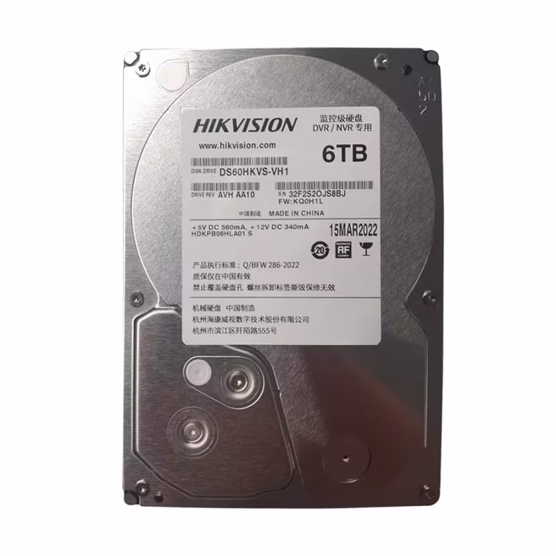 DS60HKVS-VX1 DISCO DURO HDD SATA 6TB 3.5" 24/7 HIKVISION