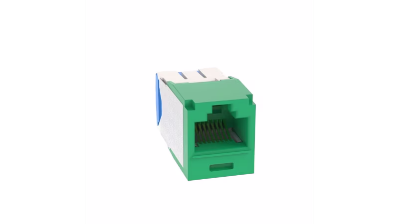 CJ6X88TGGR INSERTO KEYSTONE JACK CAT6A UTP 8P  VERDE MINICOM