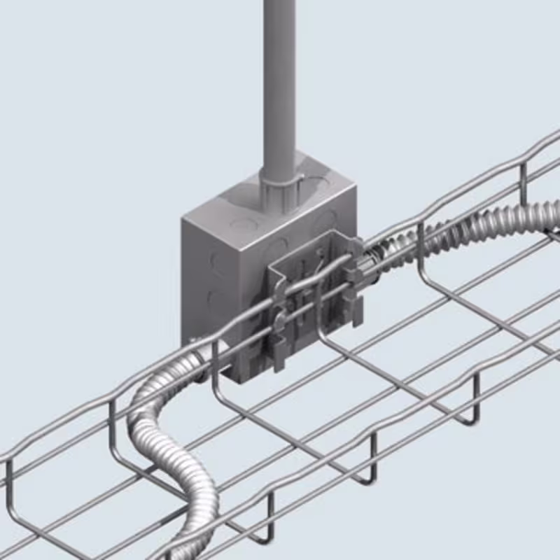 C50PG CM50XL SOPORTE PARA SUPENDER ESCALERILLA DE 4" EN PARED, SUELO Y MONTAJE DE CAJAS ELECTRICAS, CABLOFIL