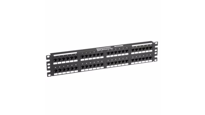 DP48688TGY PATCH PANEL 48 PTS CAT. 6 PLANO 2RU