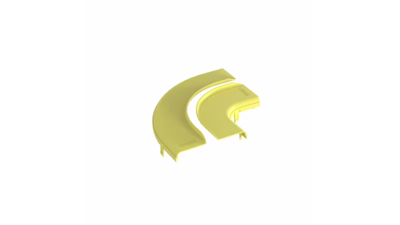 FRRASC6LYL TAPA PARA CURVA PLANA 90 GRADOS, HENDI 6" X 4" YL 