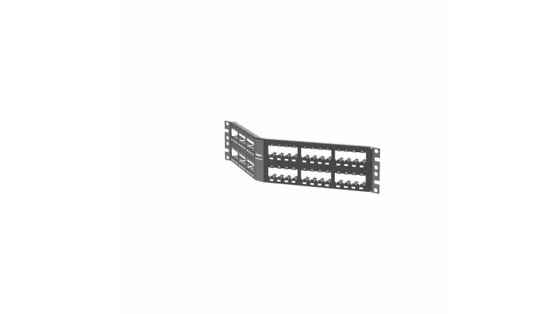 CPA48BLY PANEL MODULAR ANGULADO DE 48 PTOS NEGRO DESCARGADO