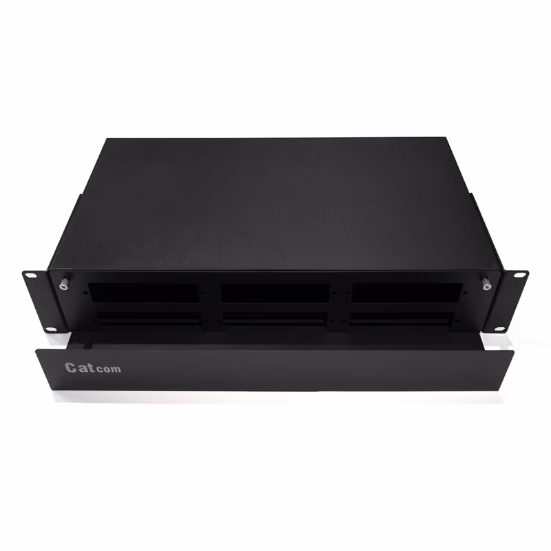 ODF2R-6M-S ODF PARA MONTAJE EN RACK CON BANDEJA DESLIZABLE PARA 6 ADAPTADORES 2U, CATCOM