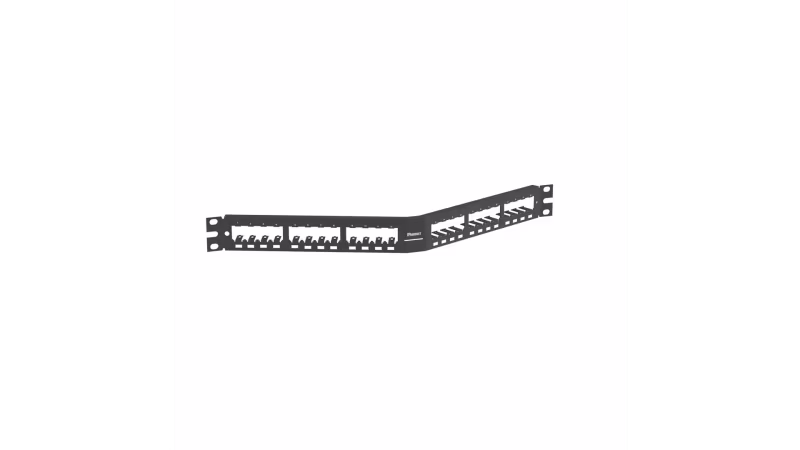 CPA24BLY PANEL MODULAR ANGULADO DE 24 PTOS NEGRO DESC.