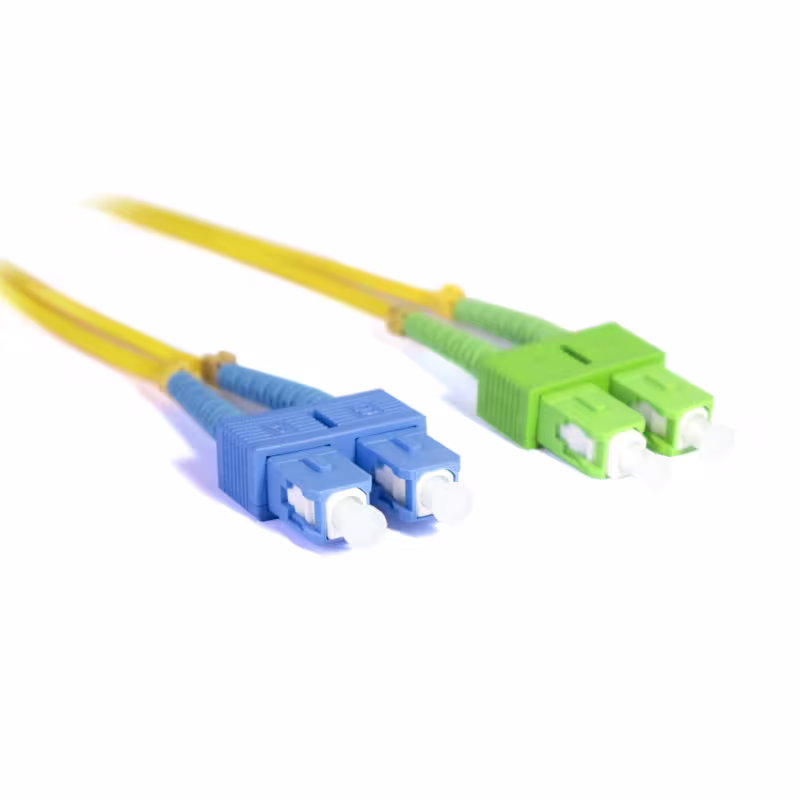 SU/SA9CR03M PATCH CORD DE FIBRA OPTICA SC/UPC-SC/APC DUPLEX MONOMODO 3MTS, CATCOM